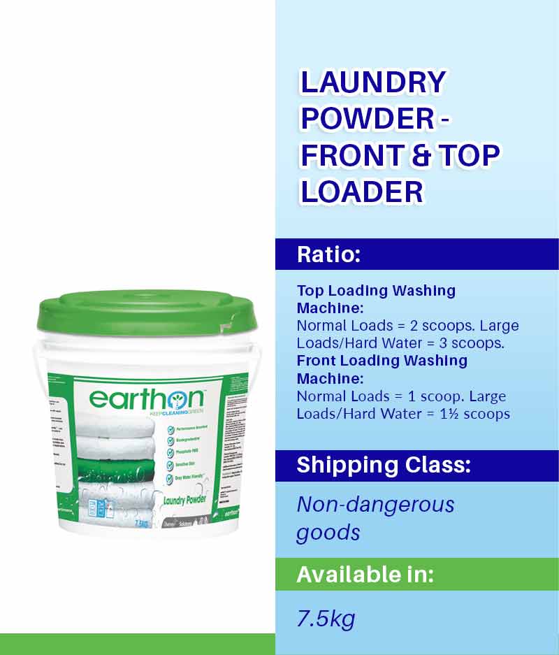 Diversey Earthon Laundry Powder - 7.5kgs Bucket - Stone Doctor Australia - Cleaning > Fabric & Laundry > Laundry Powder